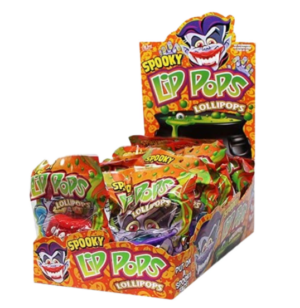 Flix Halloween Spooky Lips Lollipop Candy 12ct